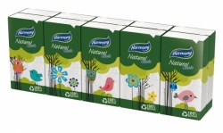 Papírové kapesníky HARMONY NATURAL CLASIC 2vr.,10ks