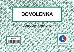 Dovolenka ET075, formát A6-výprodej posledních 10ks