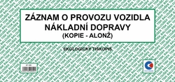 Baloušek Tisk ET220 Záznam o provozu vozidla nákladní dopravy alonž - výprodej posledních 5ks