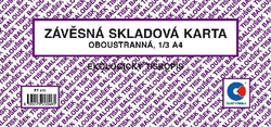 Baloušek Tisk ET470 závěsná skladová karta malá oboustranná 1/3 A4 10 listů- výprodej posledních 10ks