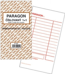 Baloušek Tisk PT007 Paragon číslovaný 1+1 samopropis-výprodej posledních 11ks
