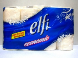 Toaletní papír ELFI economic bílý-8ks