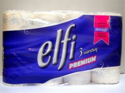 Toaletní papír ELFI premium bílý s vůní, 8ks